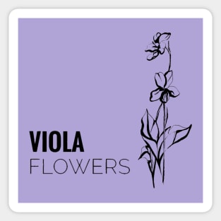 Viola flowers Sticker